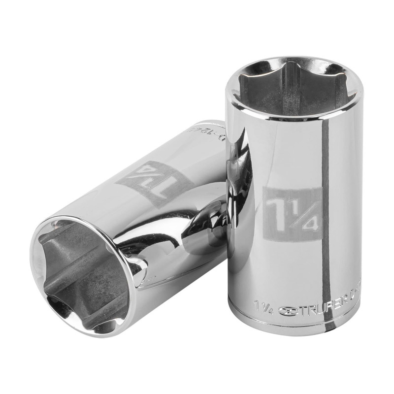 D-1240-HL Dado largo de 1-1/4', 6 puntas, cuadro 1/2', Truper