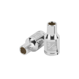 D-1406-B Dado de 3/16', 12 puntas, cuadro 1/4', Truper