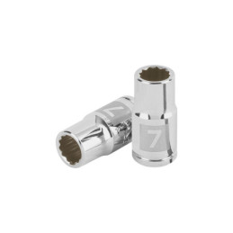 D-1407-BM Dado de 7 mm, 12 puntas, cuadro 1/4', Truper