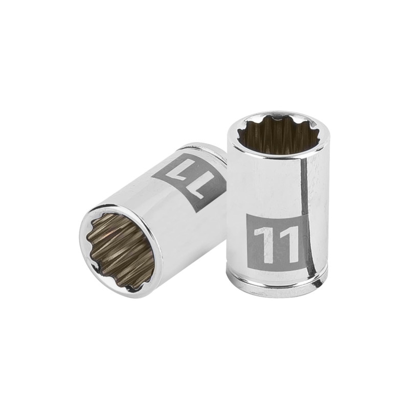D-1411-BM Dado de 11 mm, 12 puntas, cuadro 1/4', Truper