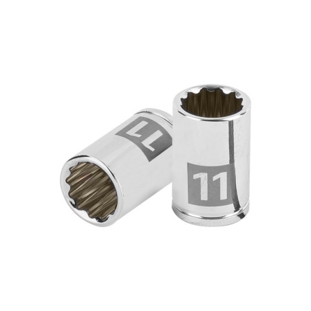 D-1411-BM Dado de 11 mm, 12 puntas, cuadro 1/4', Truper