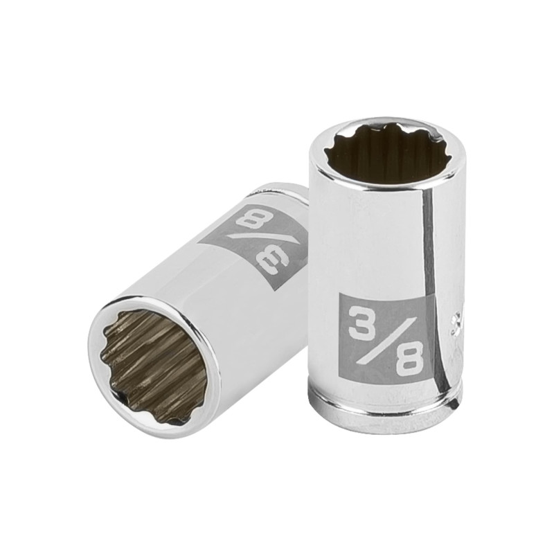 D-1412-B Dado de 3/8', 12 puntas, cuadro 1/4', Truper