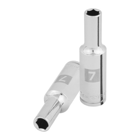 D-3807-HM-L Dado largo de 7 mm, 6 puntas, cuadro 3/8', Truper