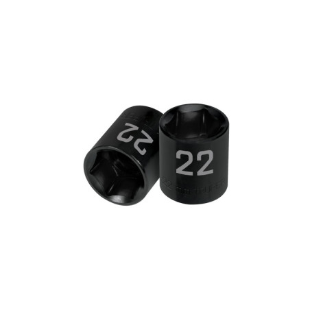 D-7422-M Dado de impacto de 22 mm, 6 puntas, cuadro 1/2', Truper