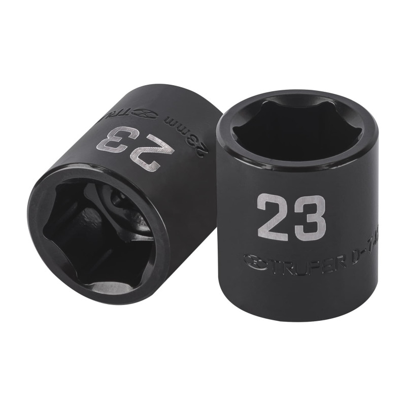 D-7423-M Dado de impacto de 23 mm, 6 puntas, cuadro 1/2', Truper