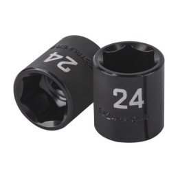 D-7424-M Dado de impacto de 24 mm, 6 puntas, cuadro 1/2', Truper