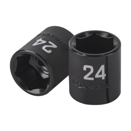D-7424-M Dado de impacto de 24 mm, 6 puntas, cuadro 1/2', Truper