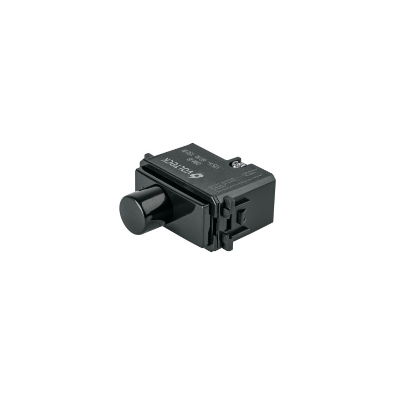 DIM-IN Dimmer giratorio, línea Italiana, color negro, Volteck