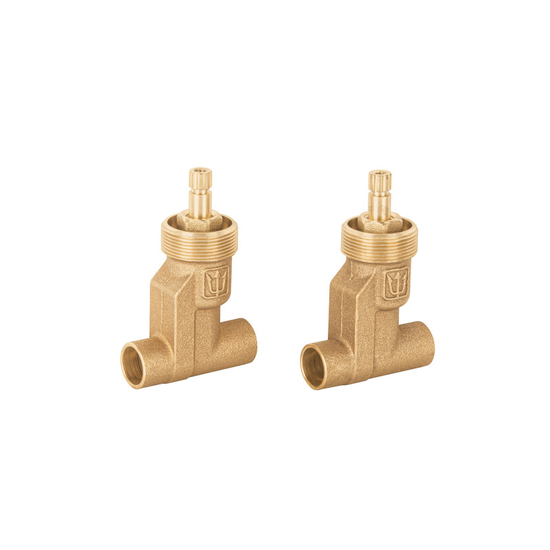 E-652SB Juego de 2 llaves de empotrar soldables, Foset