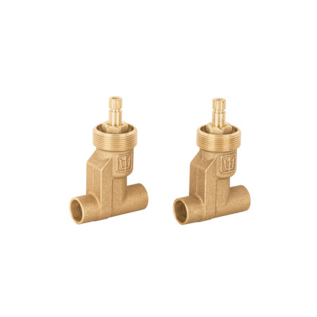 E-652SB Juego de 2 llaves de empotrar soldables, Foset