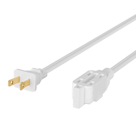 ED-4BR Extensión eléctrica doméstica 4 m blanca con clavija recta