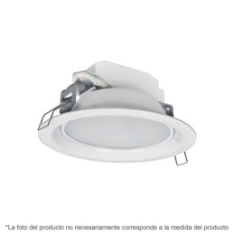 EMP-100LC Luminario LED empotrado redondo de 5 W, luz cálida, Volteck
