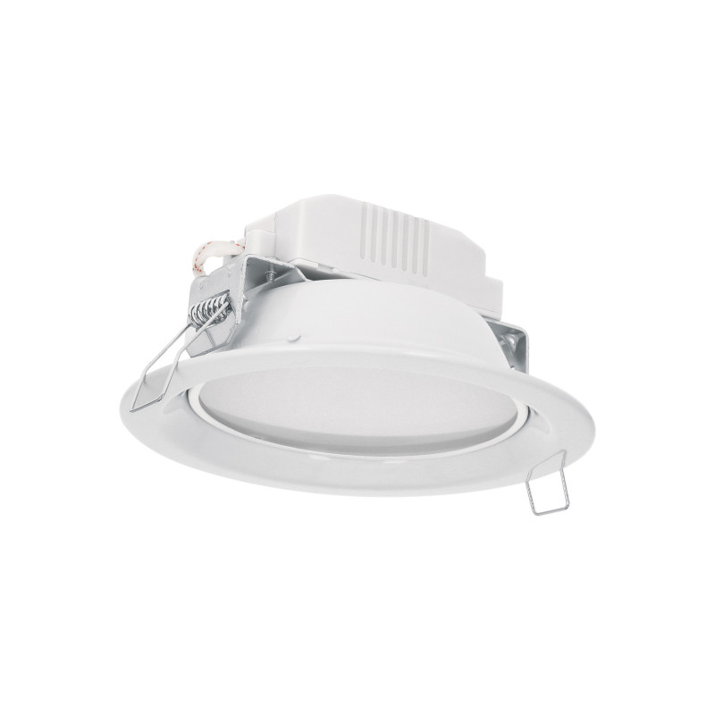 EMP-101LC Luminario LED empotrado redondo de 6 W, luz cálida, Volteck