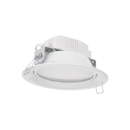 EMP-101LC Luminario LED empotrado redondo de 6 W, luz cálida, Volteck