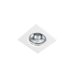 EMP-110S Luminario cuadrado blanco spot fijo, lámpara no incluida