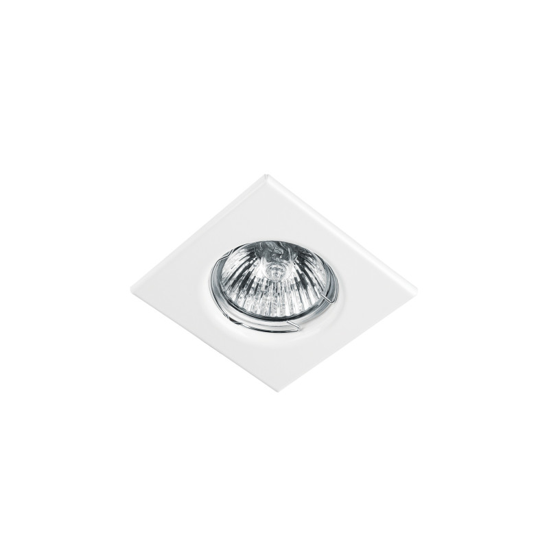 EMP-110S Luminario cuadrado blanco spot fijo, lámpara no incluida