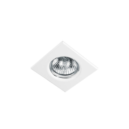 EMP-110S Luminario cuadrado blanco spot fijo, lámpara no incluida