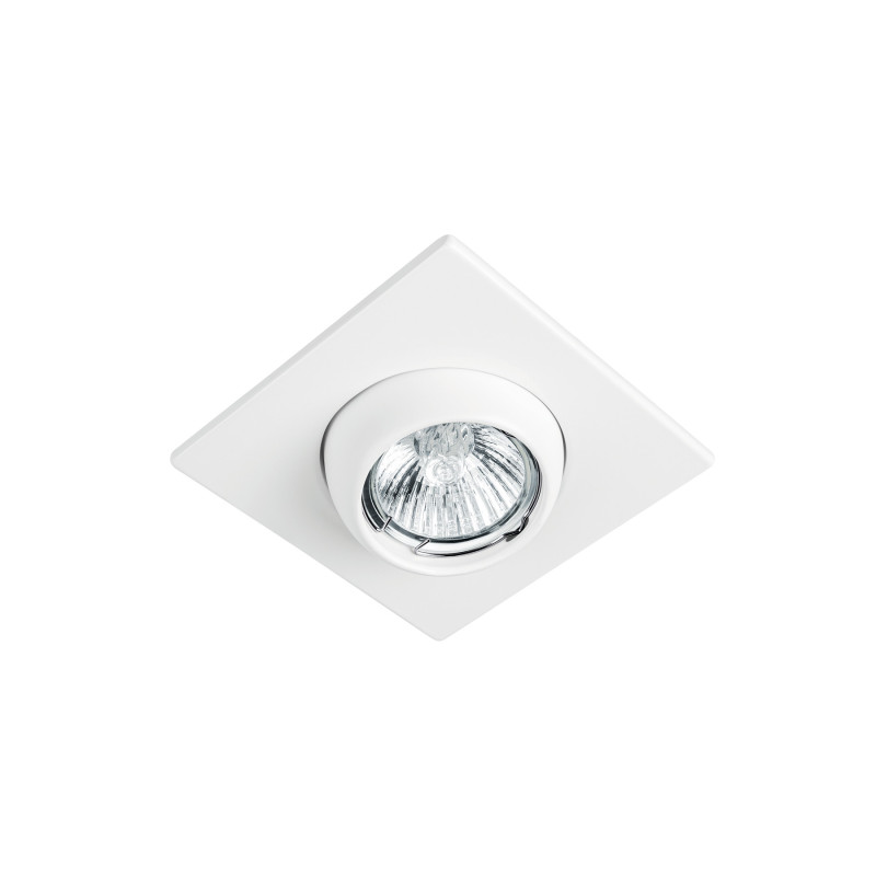 EMP-116S Luminario cuadrado blanco spot esférico, lámpara no incluida