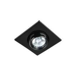 EMP-117S Luminario cuadrado negro spot esférico, lámpara no incluida