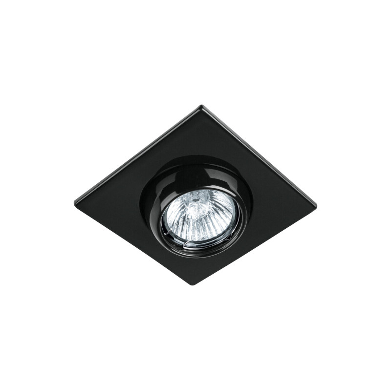 EMP-117S Luminario cuadrado negro spot esférico, lámpara no incluida