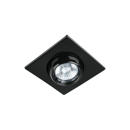 EMP-117S Luminario cuadrado negro spot esférico, lámpara no incluida