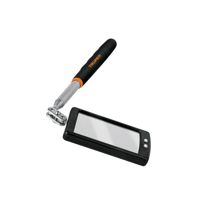 ESP-TELR Espejo rectangular telescópico de inspección c/luz LED,5x9cm