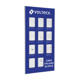 EX-LIB-VK Exhibidor línea italiana blanco Volteck