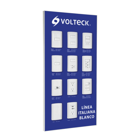 EX-LIB-VK Exhibidor línea italiana blanco Volteck