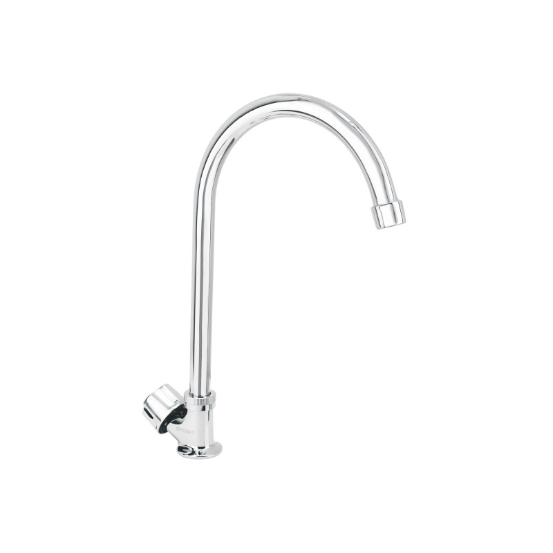 F-314 Llave individual para fregadero, cuello curvo, Foset