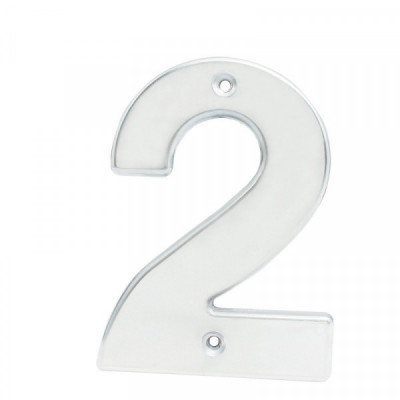 L602C LOCK Numero 2 bold 4" cromo satinado Lock | DIHERESA