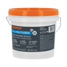 GRAS-350 Grasa de litio multiusos 3.5 kg, Truper
