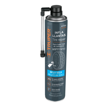 INF-20 Inflallantas de 20 oz (565 ml), Truper
