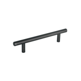 JAL-0362 Jaladera de 128mm estilo 'Cilindro' acabado negro, Hermex