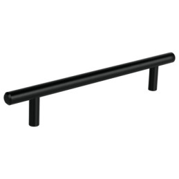 JAL-0363 Jaladera de 160mm estilo 'Cilindro' acabado negro, Hermex