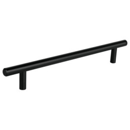 JAL-0364 Jaladera de 192mm estilo 'Cilindro' acabado negro, Hermex