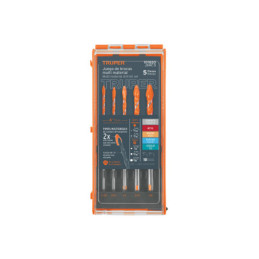 JBMC-5 Juego de 5 brocas multimaterial, Truper