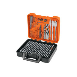 JBPUN-100 Juego de 100 brocas y puntas en estuche plástico, Truper