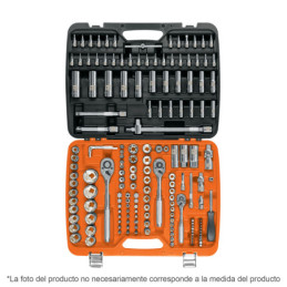 JD-172M Juego de 172 herramientas 1/4', 3/8' y 1/2' mm p/mecánico