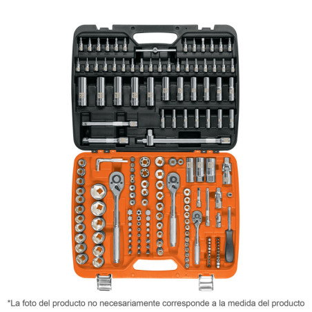JD-172M Juego de 172 herramientas 1/4', 3/8' y 1/2' mm p/mecánico