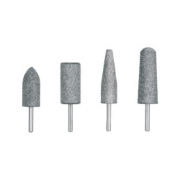 JPM-4I Juego de 4 piedras montadas zanco 1/4', acero inoxidable