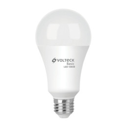 LED-125CB Lámpara LED tipo bulbo A19 16 W luz cálida, caja, Volteck