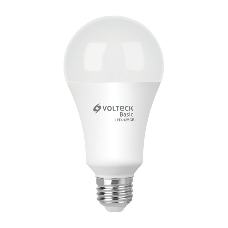 LED-125CB Lámpara LED tipo bulbo A19 16 W luz cálida, caja, Volteck