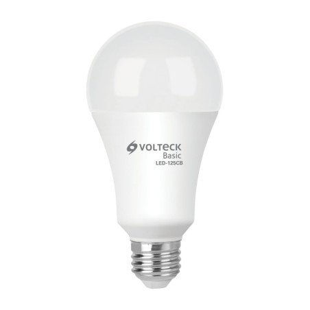 LED-125CB Lámpara LED tipo bulbo A19 16 W luz cálida, caja, Volteck