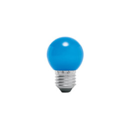 LED-1AZ Lámpara LED tipo bulbo G45 1 W color azul, caja, Volteck