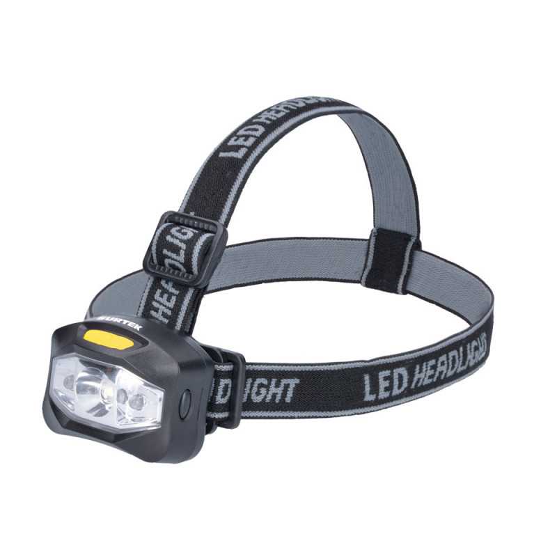 135907 SURTEK Linterna LED para cabeza 1 CREE 3 funciones 3AAA Surtek | DIHERESA