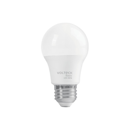 LED-40FB Lámpara LED tipo bulbo A19 6 W luz de día, caja, Volteck