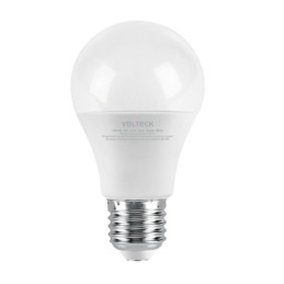 LED-60C Lámpara LED tipo bulbo A19 9 W luz cálida, blíster, Volteck