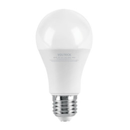 LED-75C Lámpara LED tipo bulbo A19 12 W luz cálida, blíster, Volteck