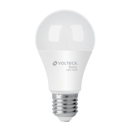 LED-75CB Lámpara de LED, A19, 10 W, luz calida, Volteck Basic