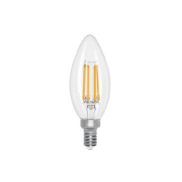 LED-V4F4C Lámpara LED tipo vela 4 W con filamento base E14 luz cálida